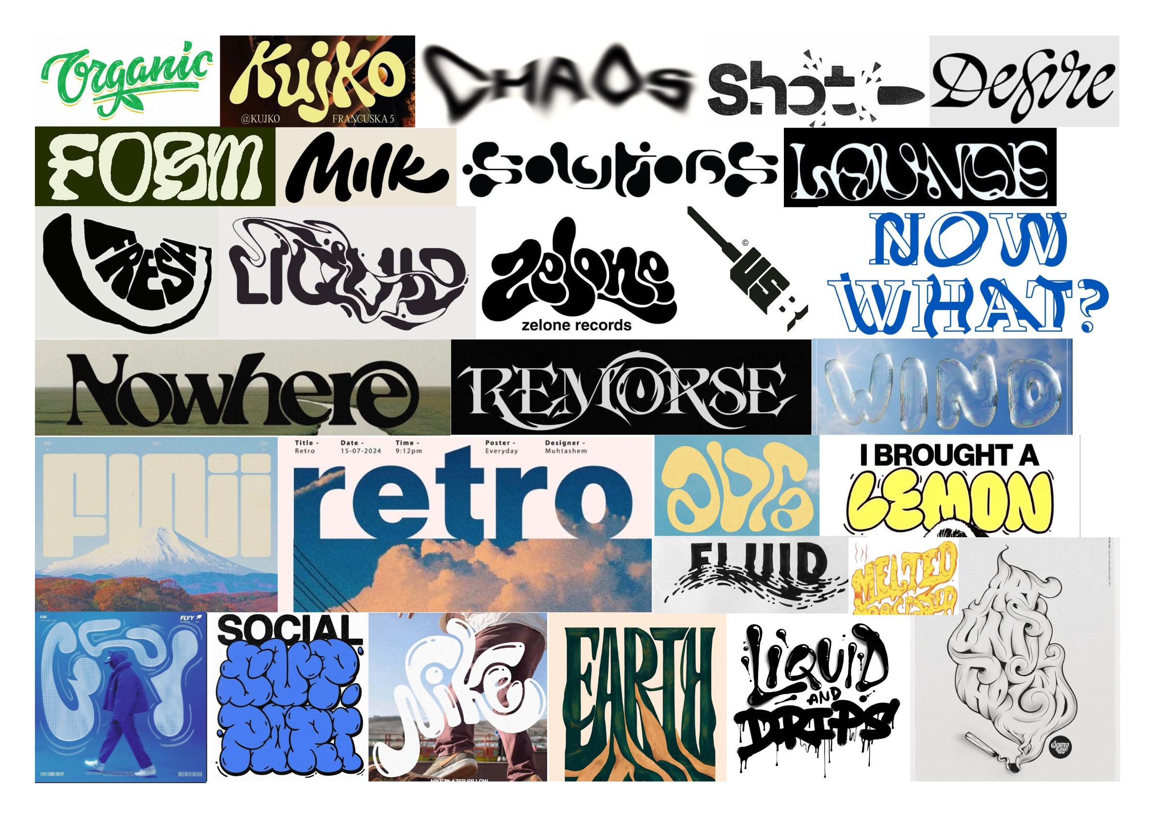 Moodboard typografie en stijl